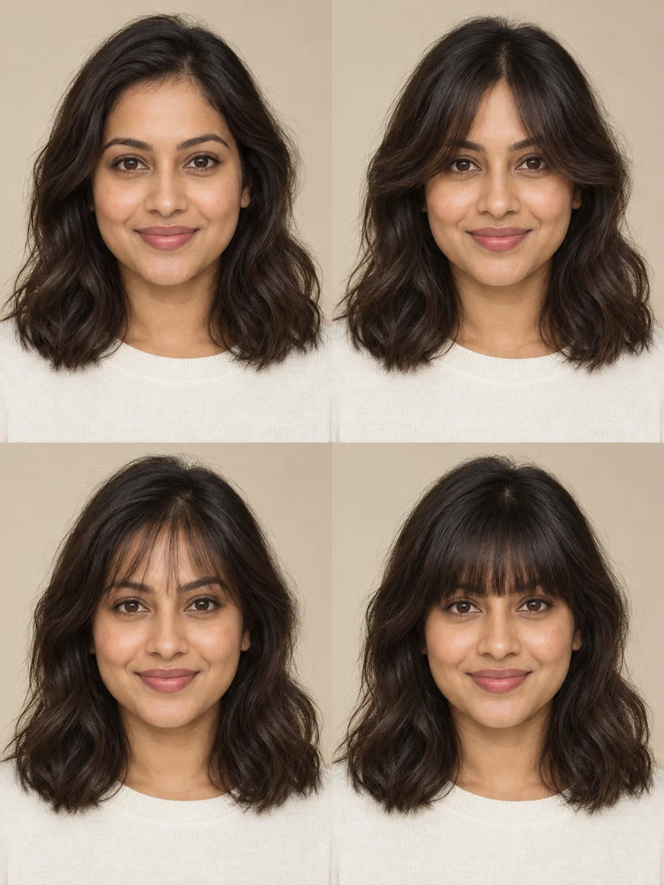 AI Bangs Filter example