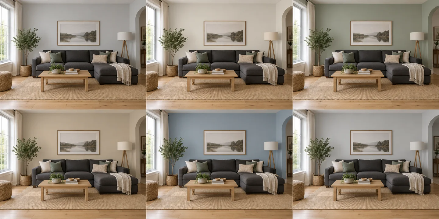 Wall Paint Color Preview example